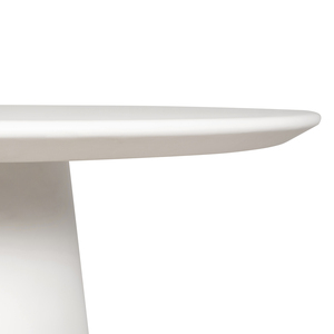 Table à manger ronde minimaliste en GFRC, design moderne, base stable, pour la maison, capacité de 4 personnes, hôtel et villa - Product Image 5