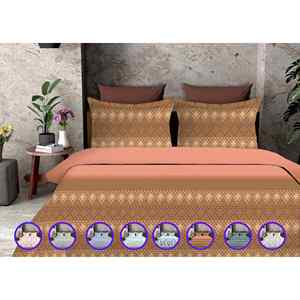 Parure de lit en coton sergé magique Dohar, simple, 60x90 pouces, douce, pour hôtel et maison, housse de couette et drap, taille King - Product Image 1