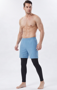 <b>Men's</b> Sportswear <b>Compression</b> Leggings Elastic Waist Yoga <b>Shorts</b> Quick Dry Gym Fitness Double Layer Legging <b>Shorts</b> <b>Men</b> - Product Image 3