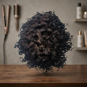 Short Kinky Curl Human <b>Hair</b> Lace Base 100% Density Virgin Brazilian <b>Hair</b> 100% Hand Tied Invisible Knots Parted <b>Bohemian</b> Short - Product Image 3