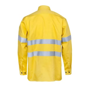 Durable Industrial Safety Jacket <b>Pants</b> Set Fluorescent Polyester <b>Thermal</b> Workwear Reflective Flame-Retardant for Worker - Product Image 2