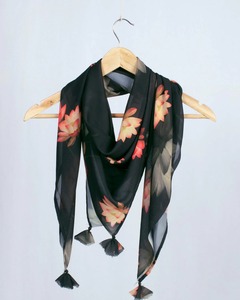 Custom Luxury Womens Printed Silk Scarf Soft Lightweight Square Headscarf OEM ODM Manufacturer Wholesale Supplier - Product Image 1