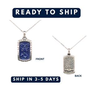 Mặt dây chuyền hình bọ cạp bạc 925 Sterling với charm tròn bằng đá <span class=keywords><strong>Lapis</strong></span> dành cho nam - Product Image 3