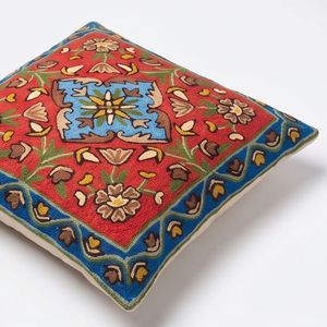 Housse de coussin carrée en coton uni, couleur crème, respirante, avec fermeture enveloppe, pour la décoration de la maison - Product Image 3