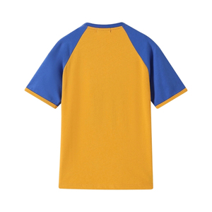 Chemise Raglan Premium en Chenille Noir et Blanc à Manches Courtes et Col Rond avec Patch en Chenille – Style Décontracté Sportif pour Équipe de Baseball - Product Image 2
