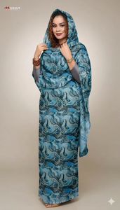 Vente en gros d'usine : Tissu en voile de coton imprimé respirant de haute qualité pour robe Farda Soudanaise Thoub/Thobe pour femmes - Product Image 4