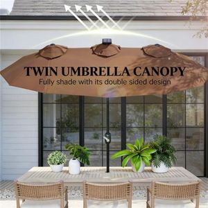 Ombrellone da Giardino a Energia Solare, Ombrellone da Esterno per Caffè, Resistente e Durevole alle Intemperie - Product Image 4