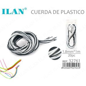 Corda in plastica intrecciata ILAN 1,8 mm x 1 m, 20 pezzi per lavori artigianali e progetti fai da te - Product Image 3