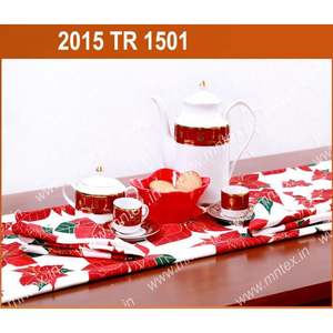 Jacquard Weave Printed Cotton <b>Table</b> Runner Luxury Hotel Wedding Festive <b>Occasions</b> for Modern Homes - Product Image 6