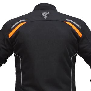Veste de moto d'été en maille respirante pour hommes avec col montant blindé CE et protection contre les chocs - Product Image 4