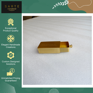 Hot Sale on Handmade Eco-Friendly Recyclable and Durable Modern Brass Water Resistant Safety <b>Matchbox</b> Cover with Sliding Drawer - Product Image 4