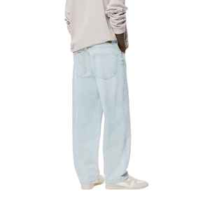 Manufacturer Direct Men's Wholesale Breathable Casual Dark Straight Solid Denim Jeans Embroidery for Summer Autumn Winter - Product Image 3