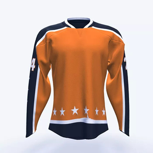 2026 Sublimation Embroidered Long Sleeve Wholesale Custom OEM 100% Polyester Custom Man Ice Hockey Jersey For Sale Custom - Product Image 1