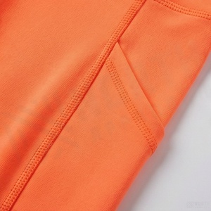 High Waist <b>Orange</b> <b>Leggings</b> Full Length Seamless Stretch Breathable Sporty Women's Yoga Pants Tummy Control Shapewear - Product Image 5