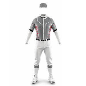 Uniforme de Softbol Personalizado, Jersey con Botones, Pantalón con Cintura Elástica de Manga Larga, Servicio OEM, Uniforme de Béisbol Unisex para Jugadores - Product Image 2