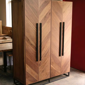 Armario de Madera Maciza de Diseño Moderno en Oferta, Armario Multifuncional para Dormitorio o Sala de Estar de Hotel - Product Image 1