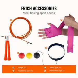 Ensemble de sacs de frappe en PVC de 4 pieds pour adultes, avec chaînes et gants pour l'entraînement de MMA, de karaté et de judo - Product Image 6