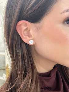 6 Carat Round Cut Lab Grown Diamond Stud Earrings 3ct Three Prong Martini Solitaire For Women 10k 14k 18k <b>Solid</b> Gold Manufacture - Product Image 6