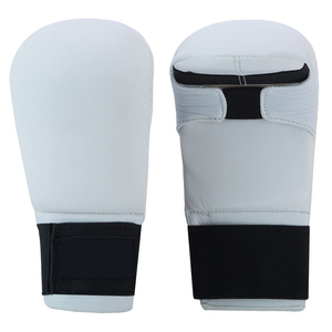 Guantes de Boxeo Blancos, Guantes de Entrenamiento de Artes Marciales, Guantes de Boxeo con Correa de Muñeca con Gancho y Bucle - Product Image 5