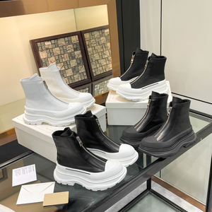Baskets de luxe à lacets pour hommes et femmes 2026 – Chaussures à semelle épaisse de haute qualité avec empeigne en cuir véritable antidérapantes - Product Image 5