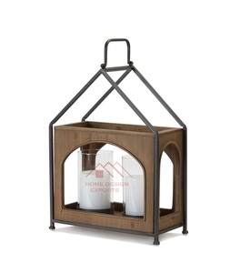 Eid Decor Metal Candle <b>Lantern</b> at Wholesale Price <b>Black</b> Enamel Finished Metal Candle <b>Lantern</b> - Product Image 4