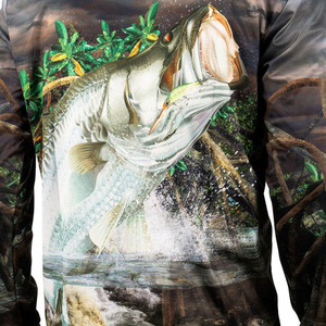 Polo de pêche professionnel neuf UPF 50 respirant, vente en gros, sublimation, manches longues, polyester, protection, vêtements de pêche - Product Image 6