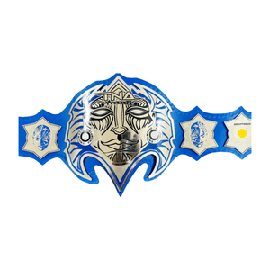 Ceinture de championnat de lutte TNA, design tribal personnalisable, qualité supérieure, ceinture bleue pour les fans et les collectionneurs - Product Image 1