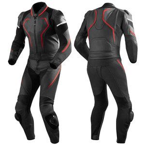 FREEZY APPAREL Combinaison de moto en cuir unisexe deux pièces - Imperméable, ignifuge, respirante, grande taille, manches longues, toutes saisons - Product Image 4