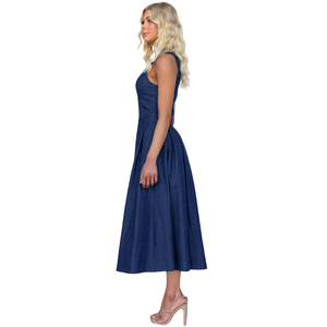 Vestido Vaquero sin Mangas Personalizado para Mujer, Ropa Casual de Verano de Alta Calidad, Venta al Por Mayor de Fábrica - Product Image 1