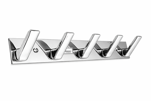 5 Pin Modern Stainless Steel Cloth <b>Hook</b> Wall Mounted SS202 Heavy Duty Rustproof Door <b>Towel</b> Hanger for Bathroom Kitchen Home - Product Image 3