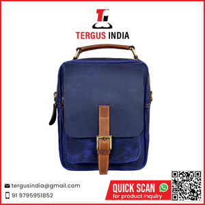 Bolso Mensajero de Cuero Genuino, Bolso de Viaje Sólido con Cierre de Cremallera, Bolso de Cuero Duradero y Moderno - Product Image 2