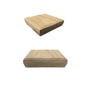 ฝาครอบเสาบันไดไม้โอ๊คขาวแบบยั่งยืน รุ่น Bull Nose สำหรับงานตกแต่งบันไดภายใน/ภายนอกอาคาร ผลิตด้วยเครื่อง CNC ยี่ห้อ EFS - Product Image 2