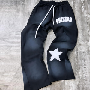 Pantalones de Invierno para Hombre, Estilo Urbano, Diseño Pintado, 100% Algodón, Transpirables, Casuales, de Cintura Alta, Gruesos - Product Image 2