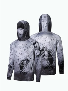 Chemise de pêche unisexe à manches longues sur mesure, légère, respirante, imperméable, coupe-vent, séchage rapide, performance sublimée, protection UV - Product Image 5