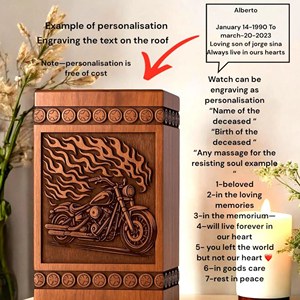 Custom Engraved Wooden Resin Urn <b>Box</b>: Pet/Human <b>Memorial</b> <b>Keepsake</b> urn <b>Memorial</b> <b>Keepsake</b> by AYAANS - Product Image 3