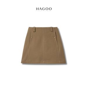 CV751 Mini-jupe trapèze taille haute ceinturée pour femme, respirante, sous marque privée, fournisseur - Product Image 2