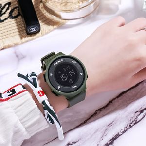 Men <b>Black</b> Fashionable Date Alarm Round Dial Digital <b>Watch</b>, for Daily Decoration NW1392 - Product Image 3