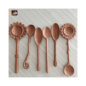 Cucharas de Madera Ecológicas, Naturales y Duraderas, al por Mayor, con Logotipo Personalizado, Mini Cucharas para Helado y Postre, Utensilios de Cocina - Product Image 3
