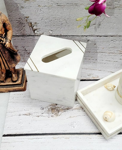 La Mejor Caja de Pañuelos de Mármol Moderna JANNAT EXPORT, Hecha a Mano con Incrustaciones de Hueso Natural, Ecológica, para Decoración de Mesa - Product Image 4