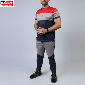 Conjunto deportivo premium para hombre de EE. UU., camiseta y pantalones, ligero, transpirable, para gimnasio, correr, fitness, elegante. - Product Image 1