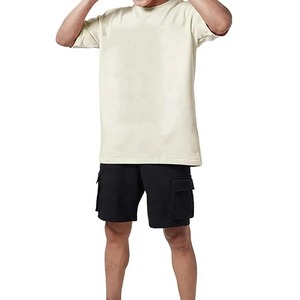 เสื้อยืดคุณภาพสูง 100% ผ้าฝ้ายสำหรับผู้ชาย สีพื้น พร้อมพิมพ์โลโก้ตามสั่ง ดีไซน์ลำลอง ไซส์ใหญ่ ไม่มีปก ขายส่ง - Product Image 5