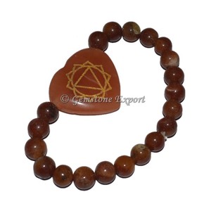 Pulsera de Piedras Grabadas con los 7 Chakras, Joyería de Cristal para Sanación, Venta al Por Mayor - Product Image 1