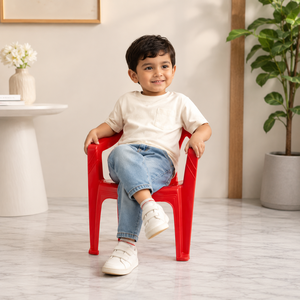 Silla Mecedora Plegable de Plástico Ecológico Moderna POGO BEBY para Bebés y Niños - Uso en Comedor, Sala de Estar y Dormitorio - Product Image 3