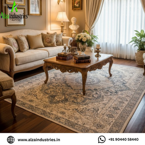 Elegante Alfombra Decorativa |   Alfombra de Piso de Mezcla de Lana, Algodón y Seda |   Fibras Sintéticas Naturales Duraderas para una Decoración del Hogar Elegante 2026 - Product Image 3