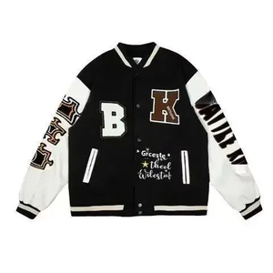 Men Fashion Varsity <b>Jacket</b> Causal Regular Fit Baseball Varsity <b>Jackets</b> Oem Custom 2026 Top Quality Wool <b>Leather</b> Varsity <b>Jackets</b> - Product Image 4