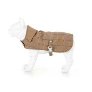 Custom <b>Dog</b> Harness British <b>Dog</b> Autumn Winter Trench Coat British Style Tweed Trench Coat Plaid Woolen Big <b>Clothes</b> <b>Dog</b> Harness - Product Image 4
