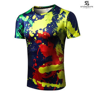 Camiseta Sublimada Personalizada al por Mayor para Hombre, Cuello Redondo, Manga Corta, Transpirable, Ropa Deportiva de Secado Rápido, Ropa de Verano 2026 - Product Image 1