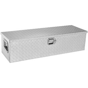 Heavy-Duty Aluminum Truck Bed Tool Box with Diamond <b>Plate</b> <b>Side</b> Handle Lock Keys Storage Chest Box with Organizational Features - Product Image 2