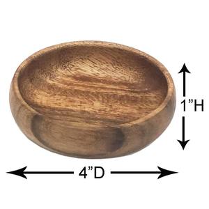 Juego de 8 tazones de madera de acacia de alta calidad para frutos secos, palomitas, verduras o decoración de mesa - Product Image 2