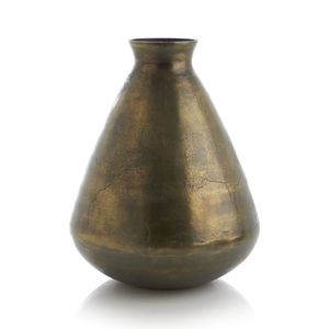 Decorative Metal Flower Vase Handmade Modern Home Accent Centerpiece Rustic Elegant Living Room Display Decor - Product Image 3